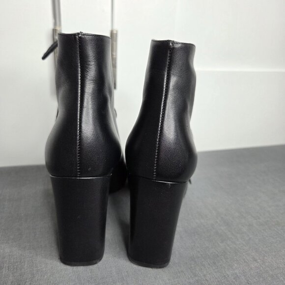Saint Laurent Loulou Black Leather Lace-Up Ankle Boots EU 37 - YSL - with COA - Picture 6 of 13